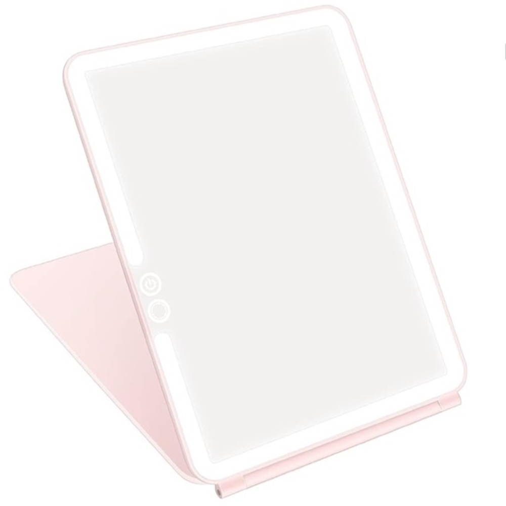 Deweisn Folding Travel Rechargeable LED Makeup Mirror NIB